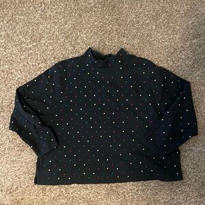 Bechamel embroidered mock neck